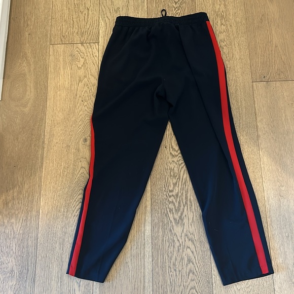 Blue and red cropped straight leg pant - Picture 5 of 7